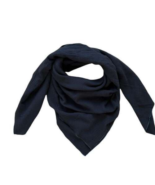 mousseline sjaal blauw1